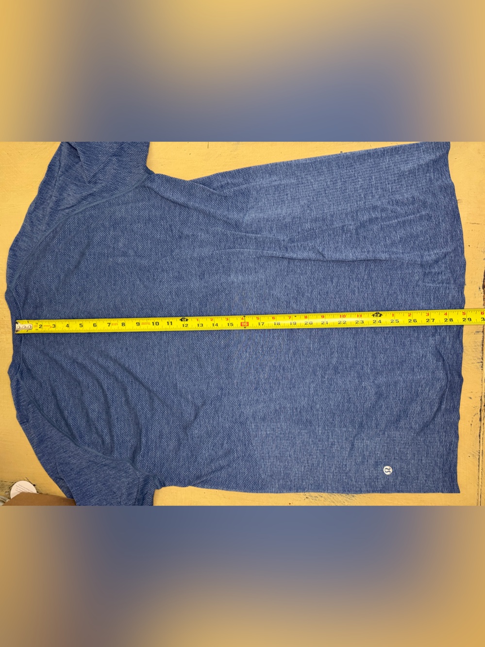 lululemon athletica Men's Heathered Blue Metal Vent Tee - Picture 4 of 7
